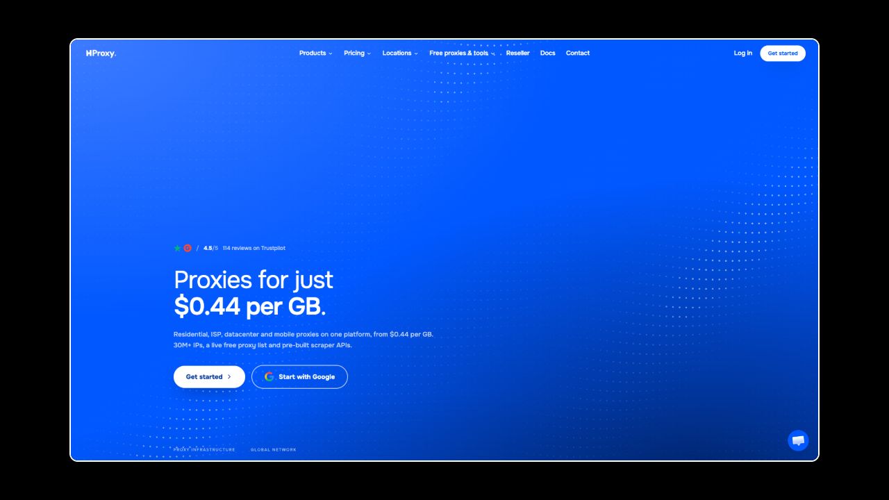 Homepage of HProxy