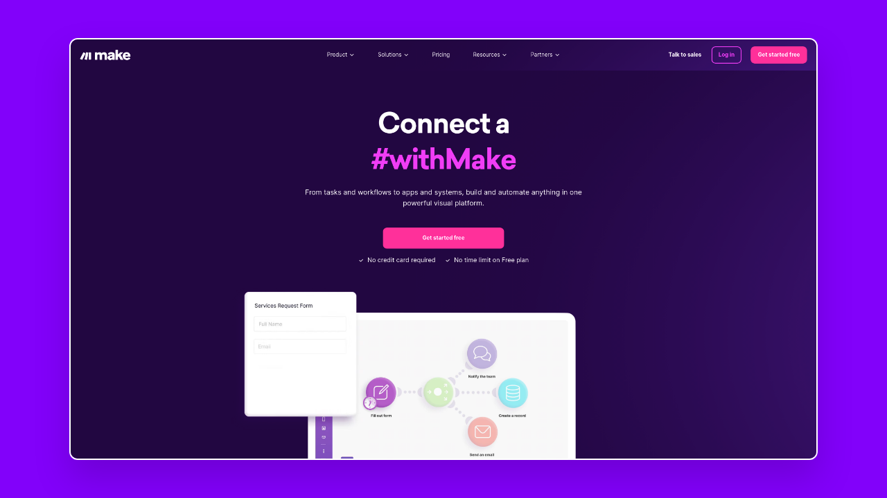 Homepage of Make