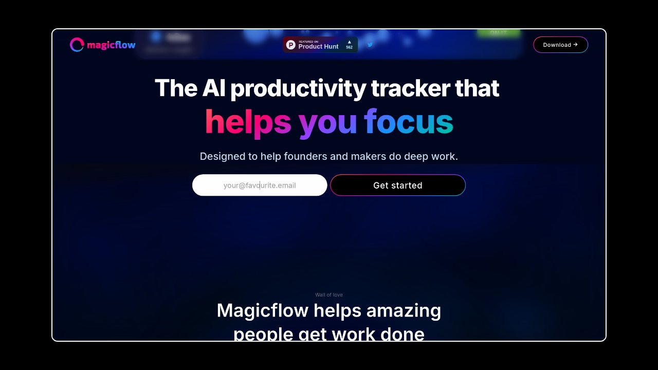 Homepage of Magicflow