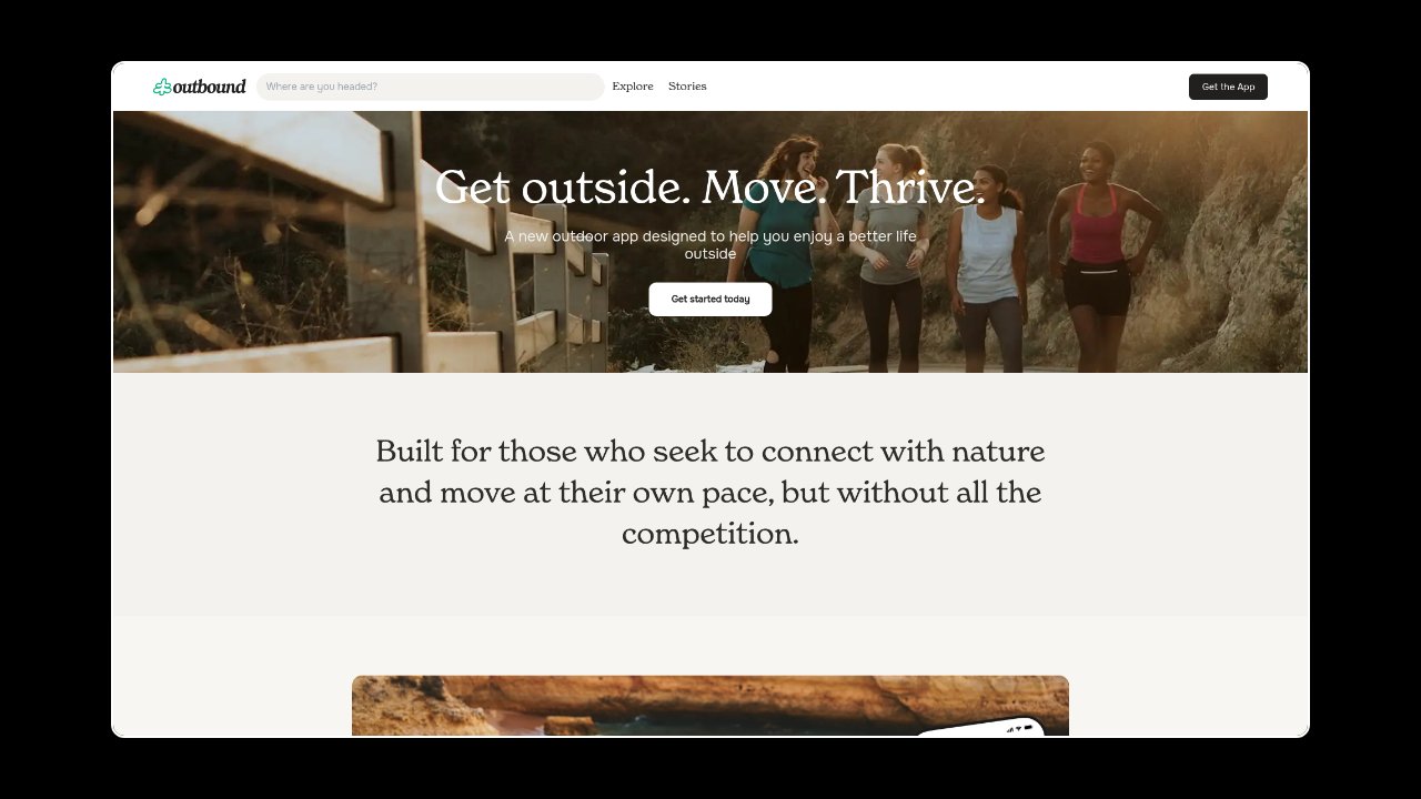 Homepage of The Outbound