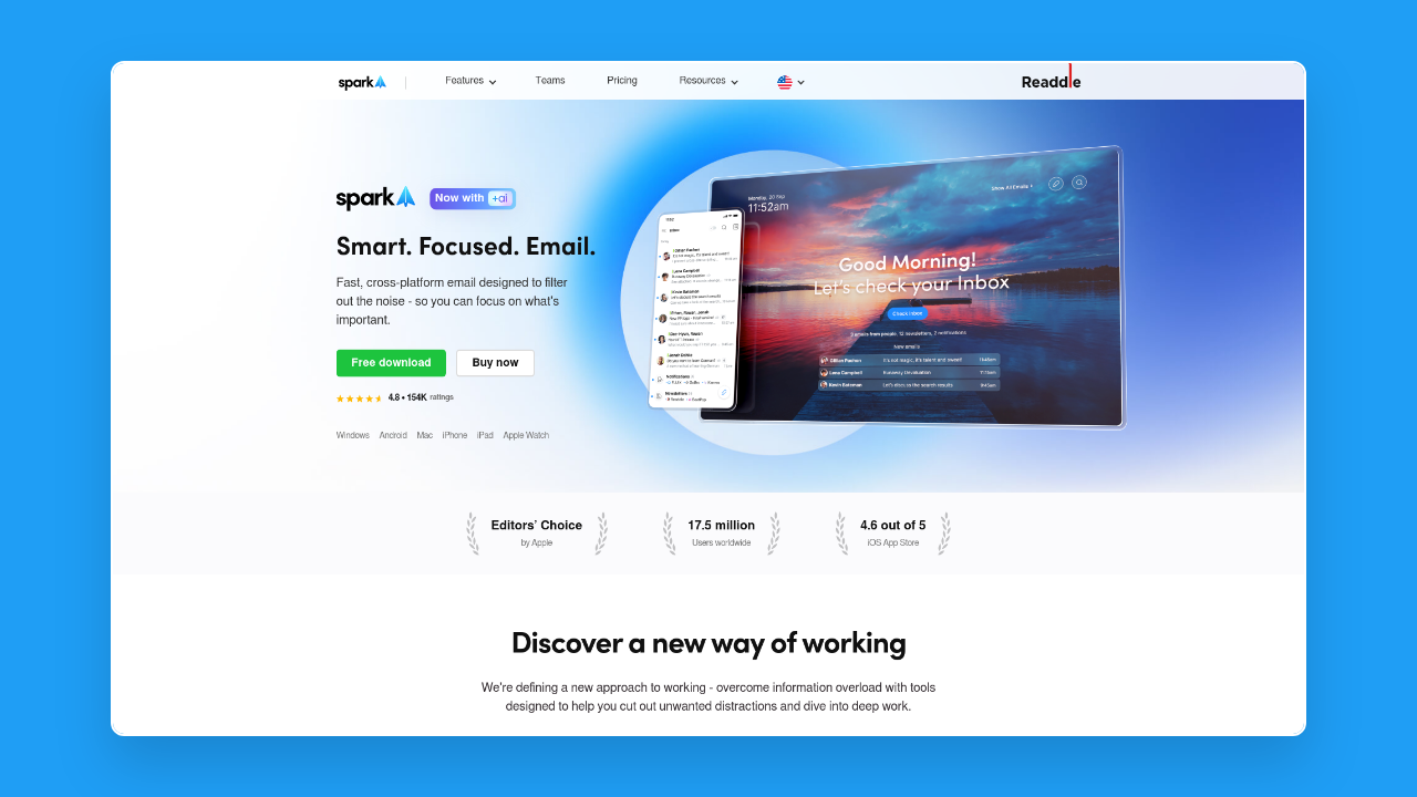 Homepage of Spark