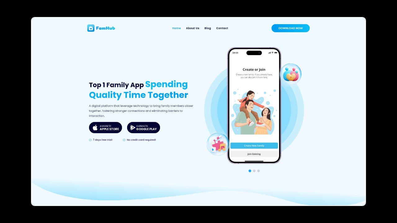 Homepage of Famhub