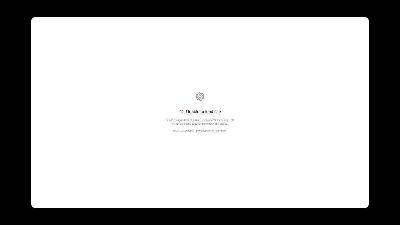 Homepage of ChatGPT