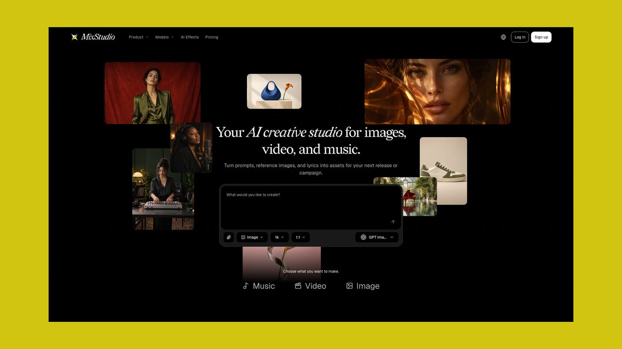 Homepage of MixStudio