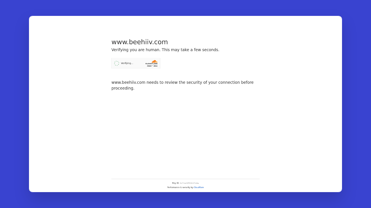 Homepage of Beehiiv